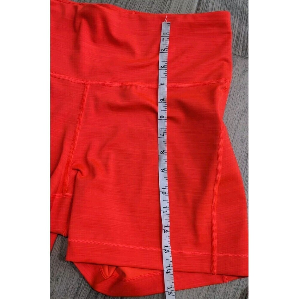Athleta Ultimate 5” Short RADIANT RED Orange Bright SIZE XL Biker Shorts Gym N8 - Picture 9 of 9